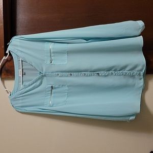 Avenue Size 18/20 2X Light Blue Blouse
